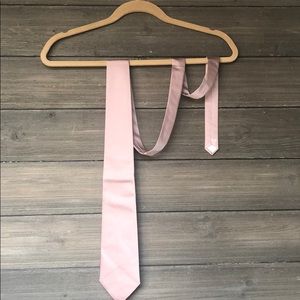 Semi Shiny Dusty Rose Mauve Blush Lavender Tie